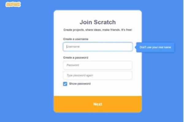 Scratch signup